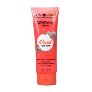 Skin Origins Pearl Facial Foam 120ml – Whitening & Moisturizing Cleanser for Dark Spot Reduction