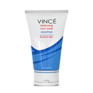 Vince Lightnix Whitening Face Wash 120ml – Sulfate-Free Anti-Dullness Cleanser for Radiant Skin