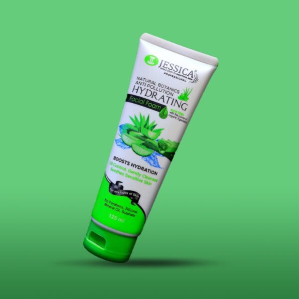 Jessica Hydrating Facial Foam 125ml – Aloe Vera & Vitamin B5 for Sensitive Skin & Oil Control - Image 7