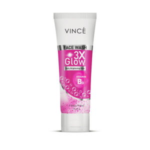Vincé 3X Glow Face Wash 75ml – Daily Brightening Cleanser with Vitamin B3 for All Skin Types