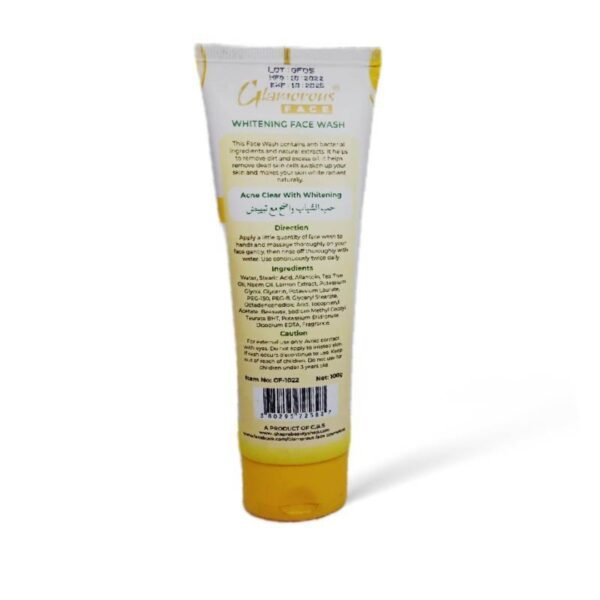 Glamorous Face Lemon Whitening Face Wash 100g – Oil Control, Acne Clear & Fresh Cooling Sensation - Image 6