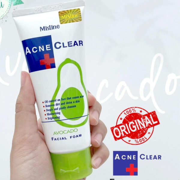 Mistine Acne Clear Avocado Facial Foam – Deep Cleanser for Acne, Oil Control & Brightening (100ml) - Image 7