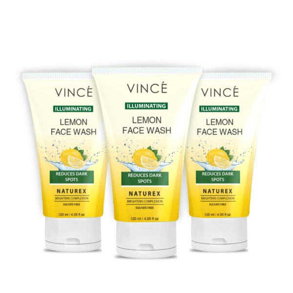 Vincé Lemon Face Wash 120ml – Natural Illuminating Formula to Reduce Dark Spots & Brighten Skin - Image 8