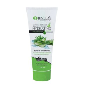 Jessica Hydrating Facial Foam 125ml – Aloe Vera & Vitamin B5 for Sensitive Skin & Oil Control