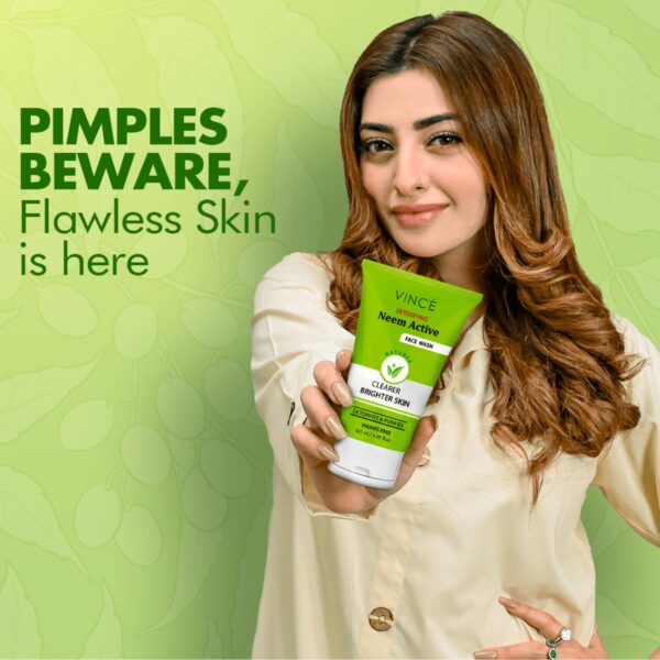 Vince Neem Active Face Wash 120ml – Detoxifying & Sulfate-Free Cleanser for Acne Control - Image 9