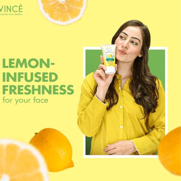 Vincé Lemon Face Wash 120ml – Natural Illuminating Formula to Reduce Dark Spots & Brighten Skin - Image 9