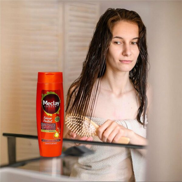 Meclay London Colour Protect Shampoo – Sulfate-Free, UV Protection, Shiny Hair – 185ml - Image 3