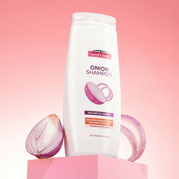 Saeed Ghani Onion Shampoo – Hair Fall Control & Strengthening – 200ml - Image 2