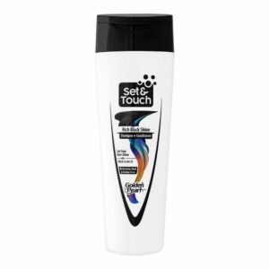 Set & Touch Rich Black Shine Shampoo + Conditioner – Golden Pearl – 185ml