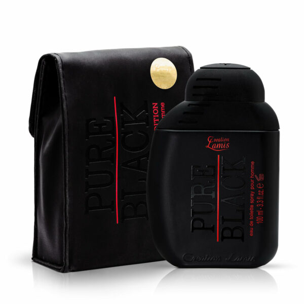 Creation Lamis Pure Black Perfume for Men 100ml – Intense, Long Lasting Fragrance