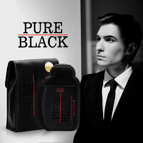 Creation Lamis Pure Black Perfume for Men 100ml – Intense, Long Lasting Fragrance - Image 4