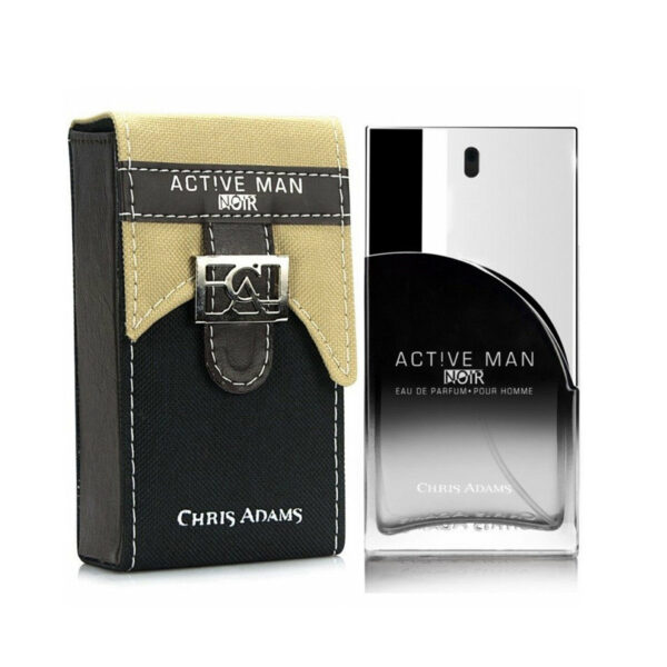 Chris Adams Active Man Noir Perfume for Men – 100ml Long-Lasting Eau de Parfum with Stylish Pouch - Image 2