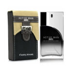 Chris Adams Active Man Noir Perfume for Men – 100ml Long-Lasting Eau de Parfum with Stylish Pouch