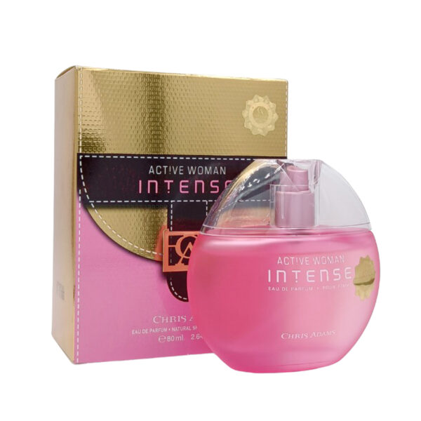 Chris Adams Active Woman Intense Perfume 80ml – Elegant Long-Lasting Scent for Women - Image 2