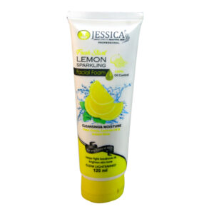 Jessica Lemon Sparkling Facial Foam 125ml – Oil Control, Deep Cleansing & Glow Boosting Face Wash