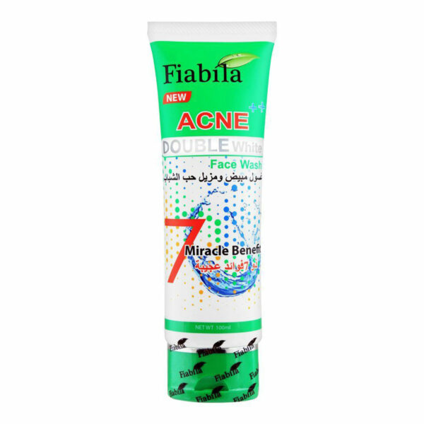 Fiabila Acne Double White Face Wash 100ml – 7 Miracle Benefits for Acne & Whitening