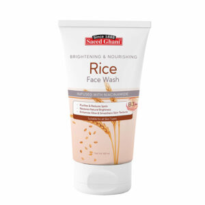 Saeed Ghani Rice Face Wash 100ml – Brightening & Nourishing Cleanser with Niacinamide
