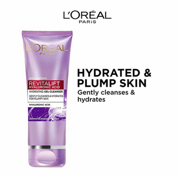 L'Oréal Paris Revitalift Hyaluronic Acid Face Wash 100ml – Hydrating Gel Cleanser for Plumpy Skin - Image 6