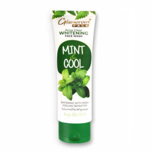 Glamorous Face Mint & Cool Whitening Face Wash 100g – Oil Control & Cooling Sensation with Natural Mint Extracts