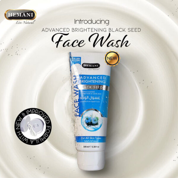 Hemani Advanced Brightening Face Wash 100ml – With Black Seed for Clear & Radiant Skin - Image 3