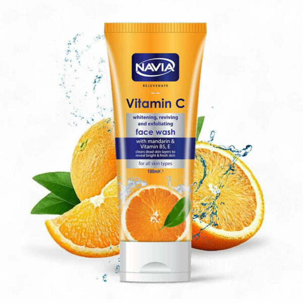 Navia Vitamin C Face Wash 100ml – Whitening, Reviving & Exfoliating with Mandarin & Vitamin B5, E - Image 7