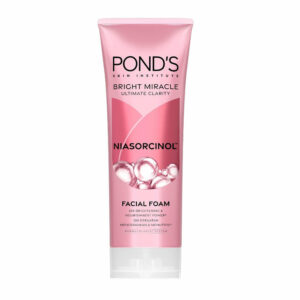 Pond's Bright Miracle Facial Foam 100g – 20X Brightening Cleanser with Niasorcinol™ for Clear Radiant Skin