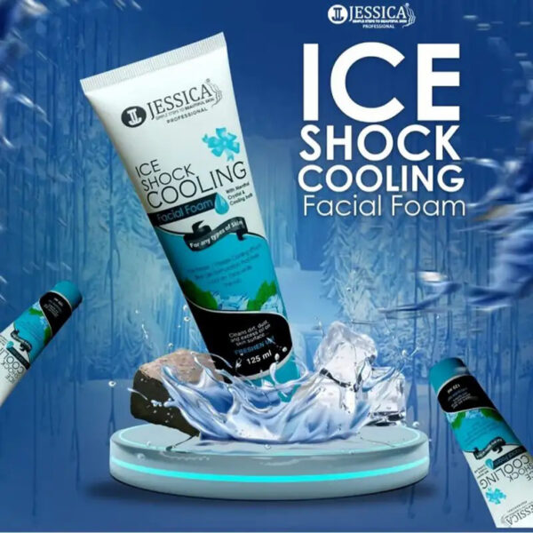 Jessica Ice Shock Cooling Facial Foam 125ml – Menthol Crystals & Cooling Balls for Fresh, Oil-Free Skin - Image 9
