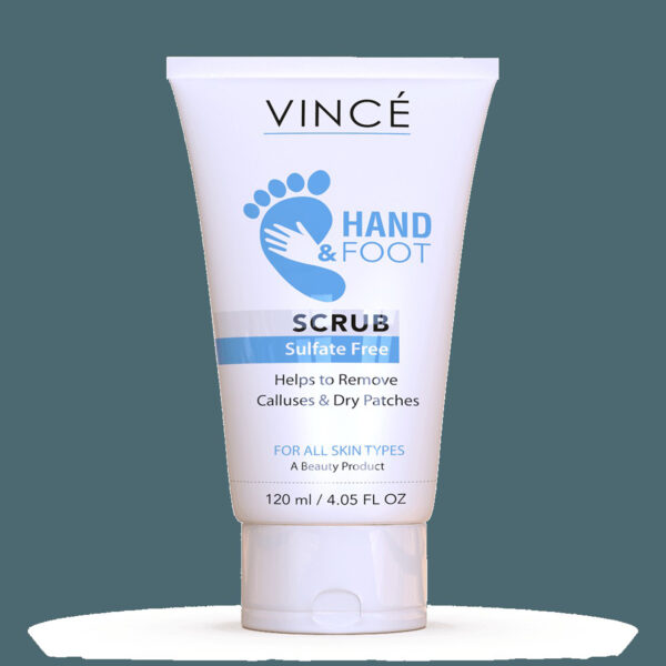 Vince Hand & Foot Scrub 120ml – Sulfate-Free Exfoliator for Calluses & Dry Skin - Image 2