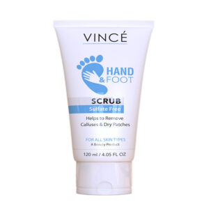 Vince Hand & Foot Scrub 120ml – Sulfate-Free Exfoliator for Calluses & Dry Skin