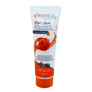 Jessica Red Apple Collagen Cleansing Facial Foam 125ml – Hydrating & Brightening Cleanser