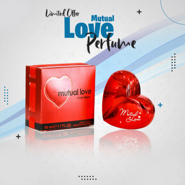 Mutual Love Pour Femme – Heart-Shaped Romantic Eau de Parfum 50ml - Image 2