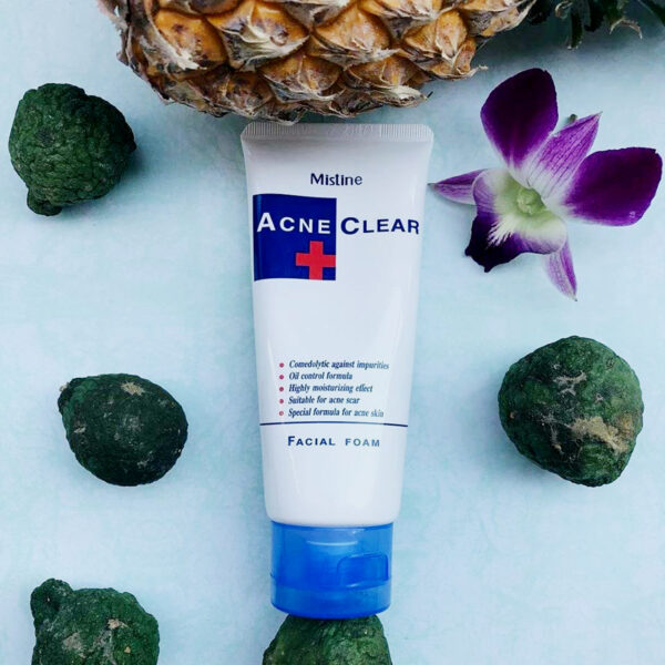 Mistine Acne Clear Facial Foam – Oil Control & Acne Scar Cleanser (Suitable for Acne-Prone Skin) - Image 6