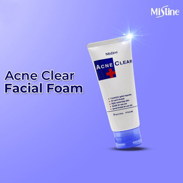 Mistine Acne Clear Facial Foam – Oil Control & Acne Scar Cleanser (Suitable for Acne-Prone Skin) - Image 7