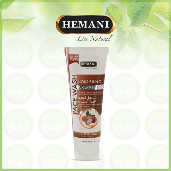 Hemani Argan Nourishing Face Wash – Hydrating & Softening Cleanser for All Skin Types (100ml) - Image 2