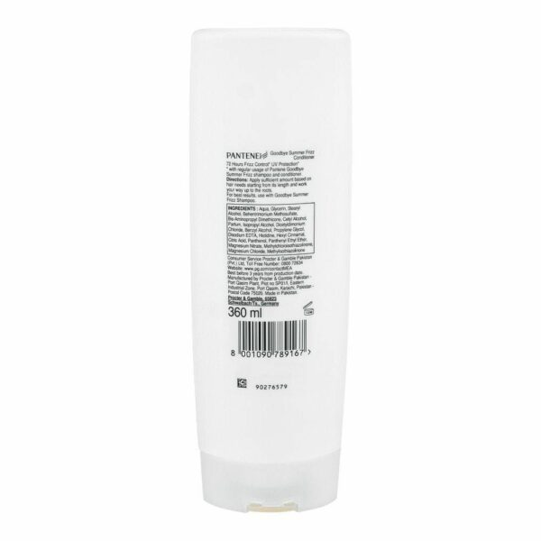 Pantene Pro-V Goodbye Summer Frizz Shampoo – 72HR Frizz Control & UV Protection – 360ml - Image 4