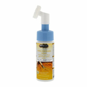 Hemani Extra Whitening Ubtan Foaming Face Wash 100ml – With Brush | Deep Clean, Tan Removal & Skin Brightening