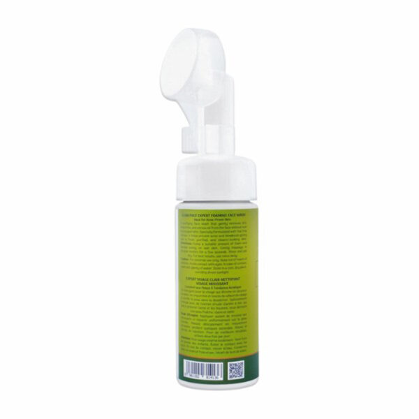 Hemani Expert Clear Face Tea Tree Foaming Face Wash 150ml – Anti-Acne Cleanser with Built-In Brush - Image 2
