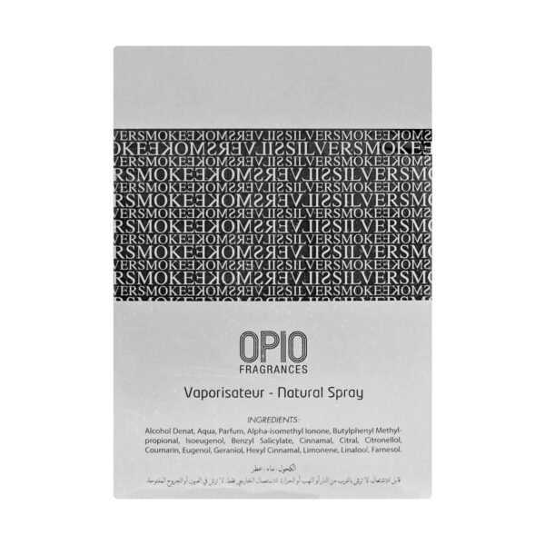 Opio Silver Smoke Pour Homme Eau de Parfum – Sophisticated Men’s Fragrance – 100ml - Image 4