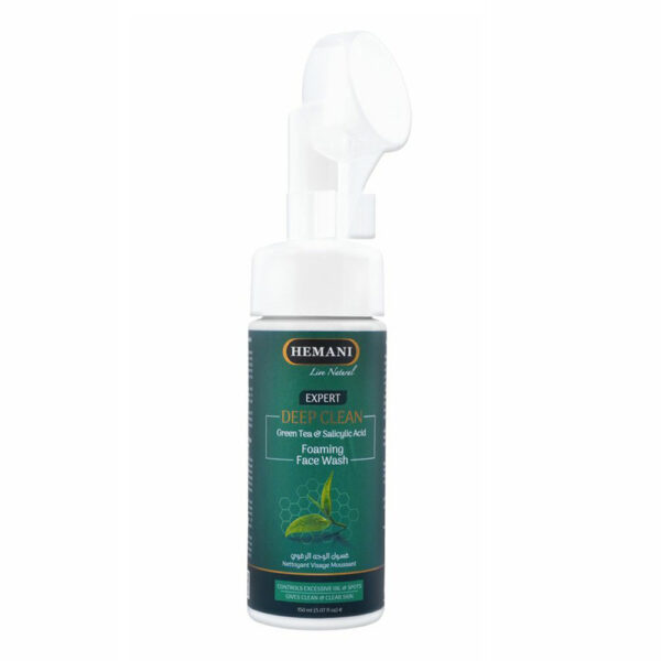 Hemani Expert Deep Clean Foaming Face Wash 150ml – Green Tea & Salicylic Acid | Oil Control & Acne Treatment