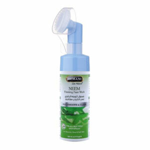 Hemani Neem Anti-Acne Foaming Face Wash 150ml – With Whitening Actives & Soft Brush | Fights Acne, Scars & Blemishes