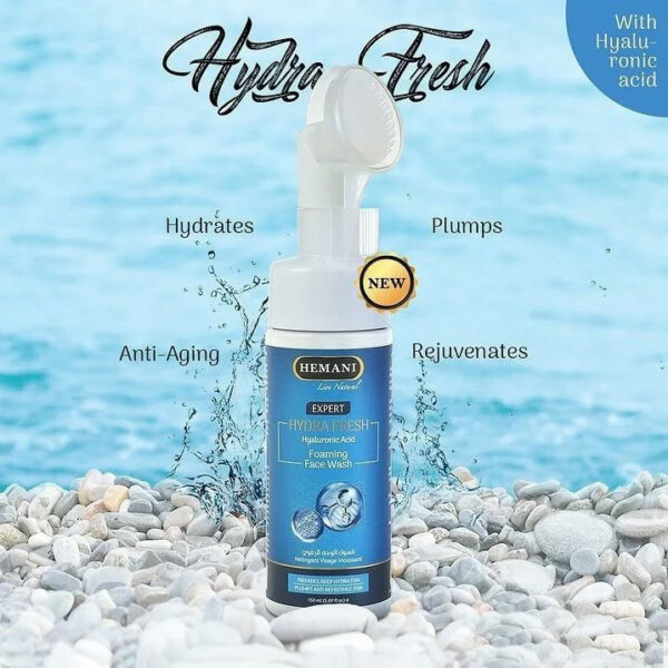 Hemani Hydra Fresh Foaming Face Wash 150ml – With Hyaluronic Acid | Deep Hydration & Skin Plumping Cleanser - Image 3