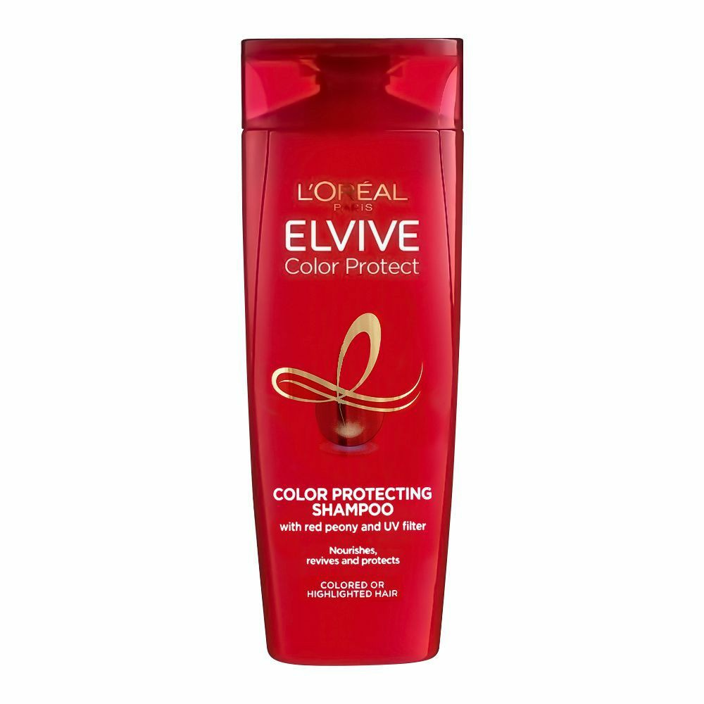 L'Oréal Paris Elvive Color Protect Shampoo – UV Filter & Red Peony – 360ml