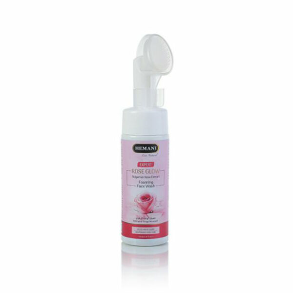 Hemani Rose Glow Foaming Face Wash 150ml – With Bulgarian Rose Extract | Glow-Boosting Cleanser for Dull Skin - Image 2