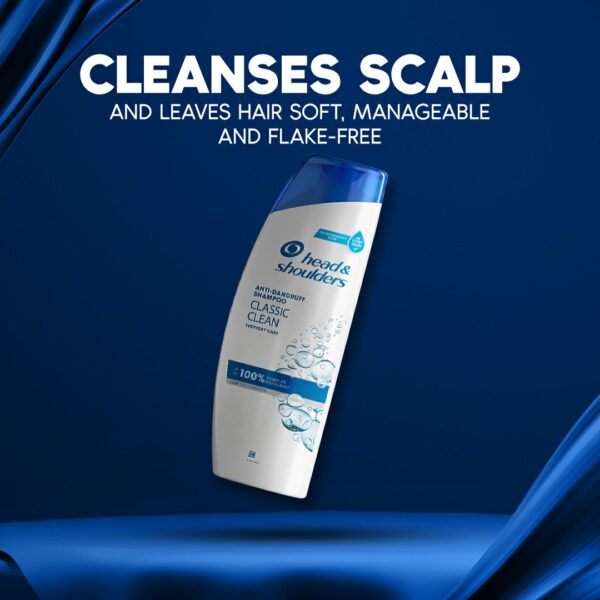 Head & Shoulders Classic Clean Anti-Dandruff Shampoo – Everyday Care – 185ml - Image 6