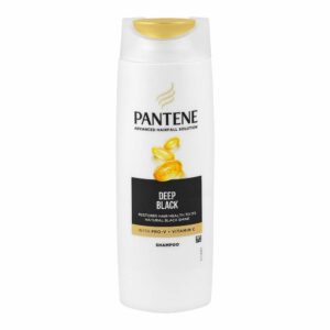 Pantene Deep Black Shampoo – Pro-V + Vitamin C for Natural Black Shine – 185ml