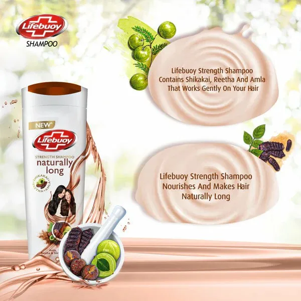 Lifebuoy Naturally Long Strength Shampoo – Amla, Reetha & Shikakai – 370ml - Image 3