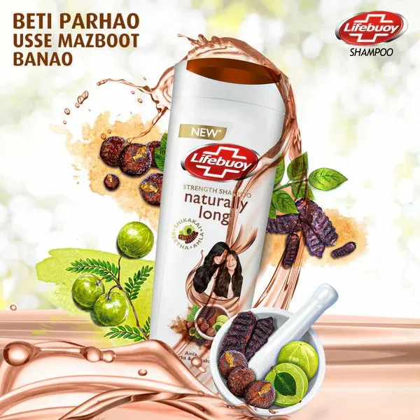 Lifebuoy Naturally Long Strength Shampoo – Amla, Reetha & Shikakai – 370ml - Image 4