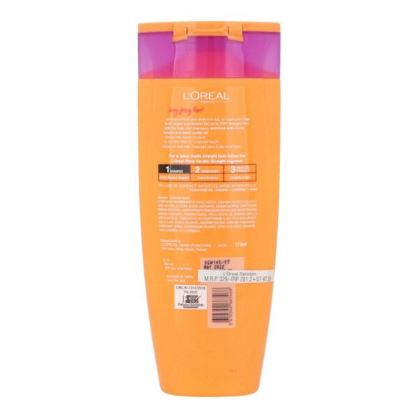 L'Oréal Paris Elvive Dream Long Straight 72H Shampoo – Keratin & Black Cumin Oil – 175ml - Image 4