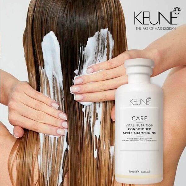 Keune Care Vital Nutrition Conditioner – Nourishing & Repairing Conditioner for Dry, Damaged Hair – 250ml - Image 3