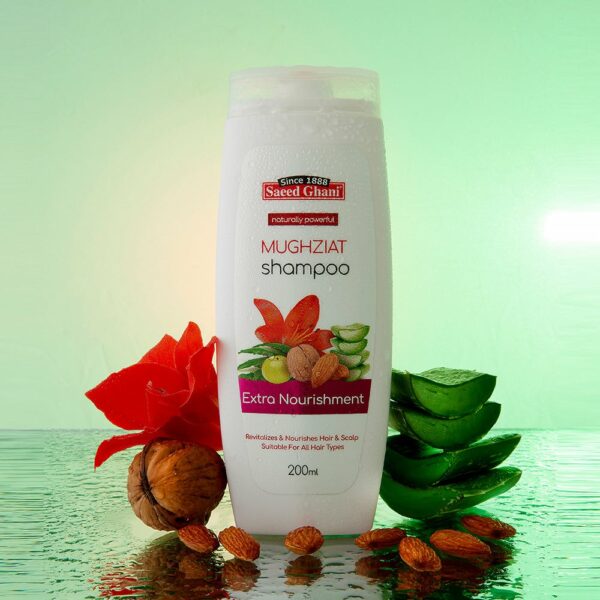 Saeed Ghani Mughziat Shampoo – Extra Nourishment, Revitalizing & Nourishing Hair Care – 200ml - Image 5